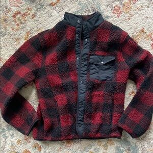 Goodfellow & Co Plaid Sherpa Byron Down Jacket